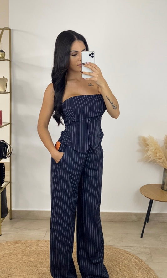 Conjunto líneas azul