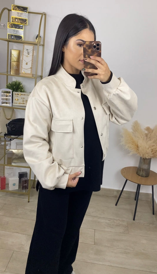 Bomber antelina beige