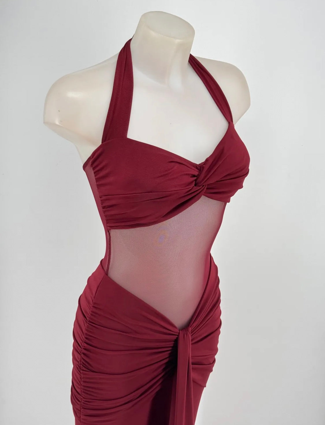 Vestido transparencia