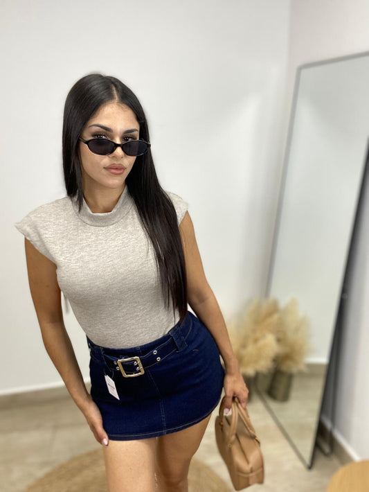 Falda pantalón denim talla L