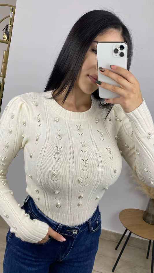 Jersey perlas beige