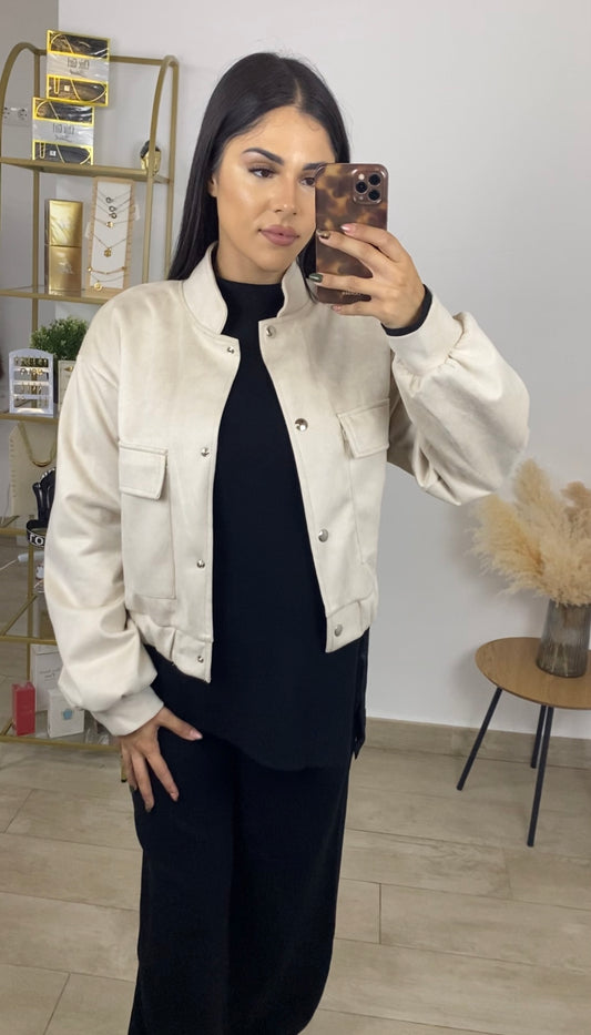 Bomber antelina beige