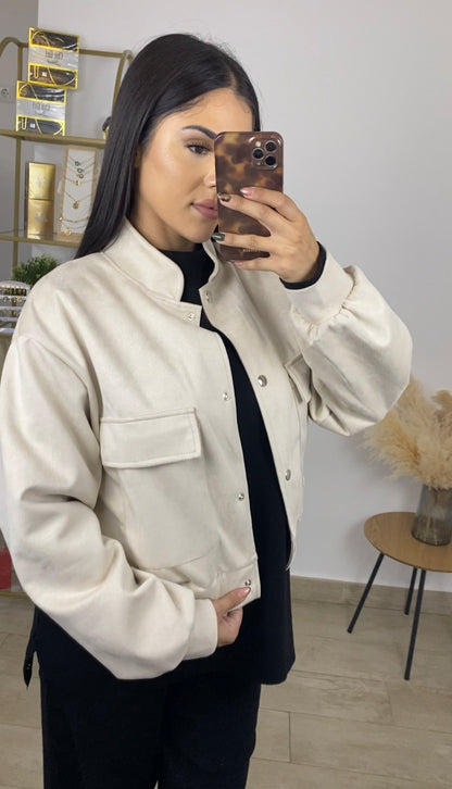 Bomber antelina beige