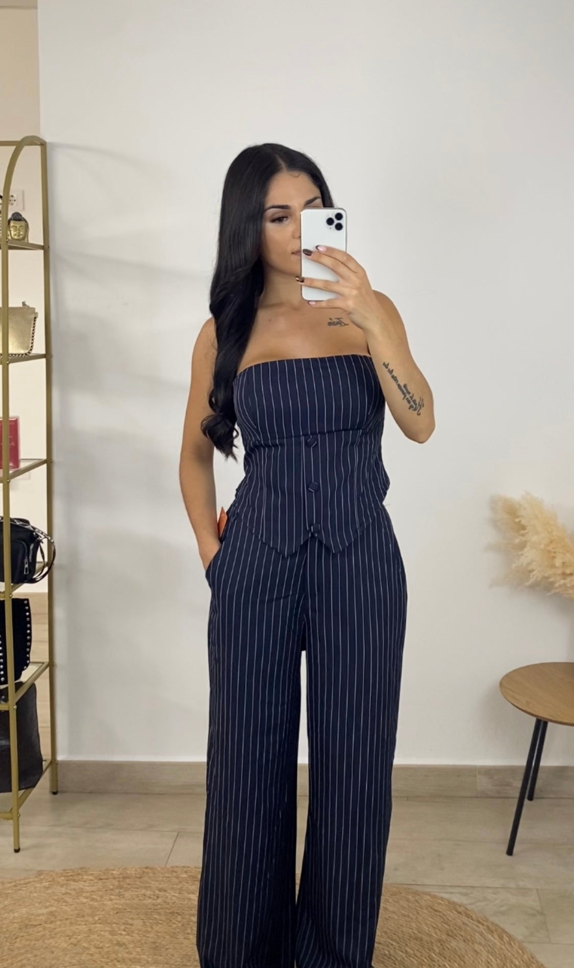 Conjunto líneas azul