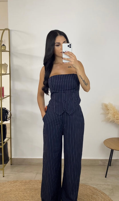 Conjunto líneas azul