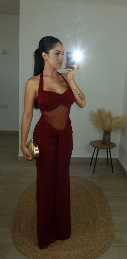 Vestido transparencia